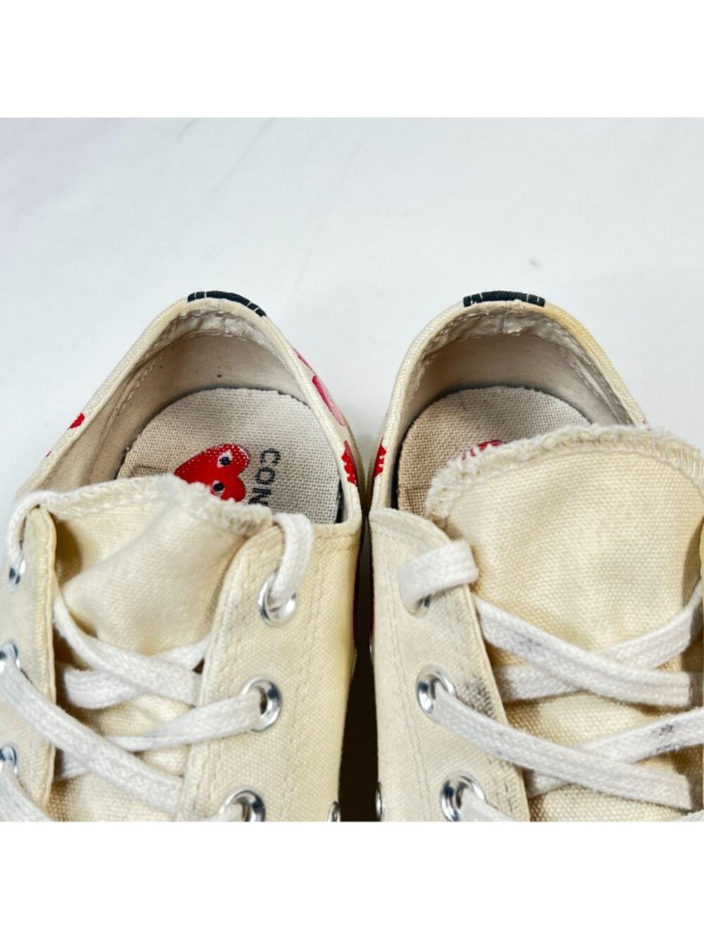 CONVERSE X COMME DES GARÇONS PLAY Chuck Printed Canvas Sneakers Women 9 Men 7 - Picture 6 of 11